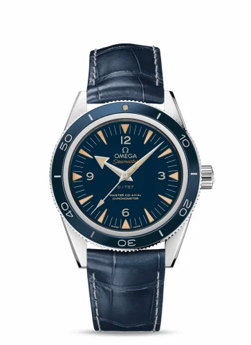 Omega Seamaster 300 Master Co-Axial Platinum / Blue / Strap 233.93.41.21.03.001 (23393412103001)